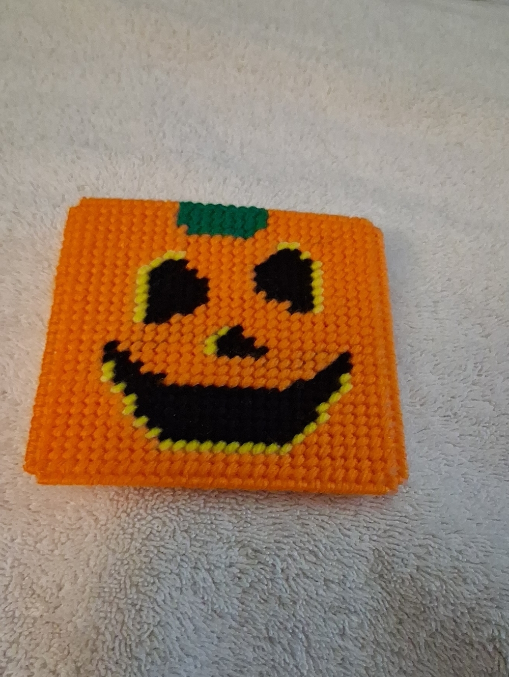 Handmade Orange Pumpkin Magnet/coaster